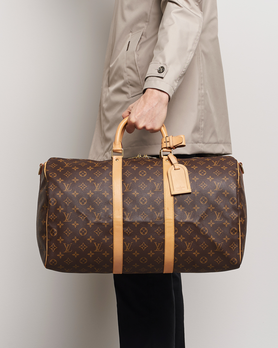 Herre | Louis Vuitton Pre-Owned Keepall Bandoulière 50 Bag Monogram | Louis Vuitton Pre-Owned | Keepall Bandoulière 50 Bag Monogram