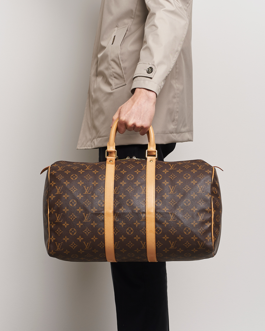 Herre | Louis Vuitton Pre-Owned Keepall 45 Bag Monogram | Louis Vuitton Pre-Owned | Keepall 45 Bag Monogram