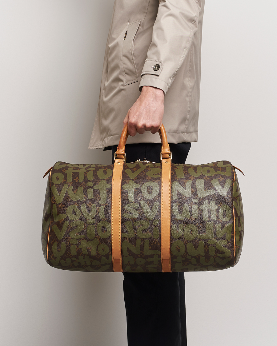 Herre | Louis Vuitton Pre-Owned Keepall 50 Bag Graffiti | Louis Vuitton Pre-Owned | Keepall 50 Bag Graffiti
