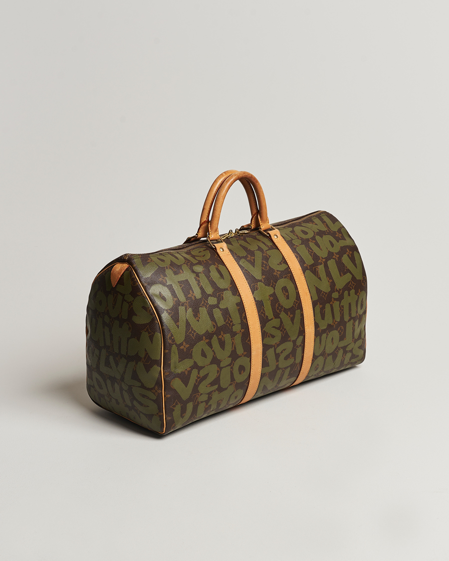 Herre | Louis Vuitton Pre-Owned Keepall 50 Bag Graffiti | Louis Vuitton Pre-Owned | Keepall 50 Bag Graffiti