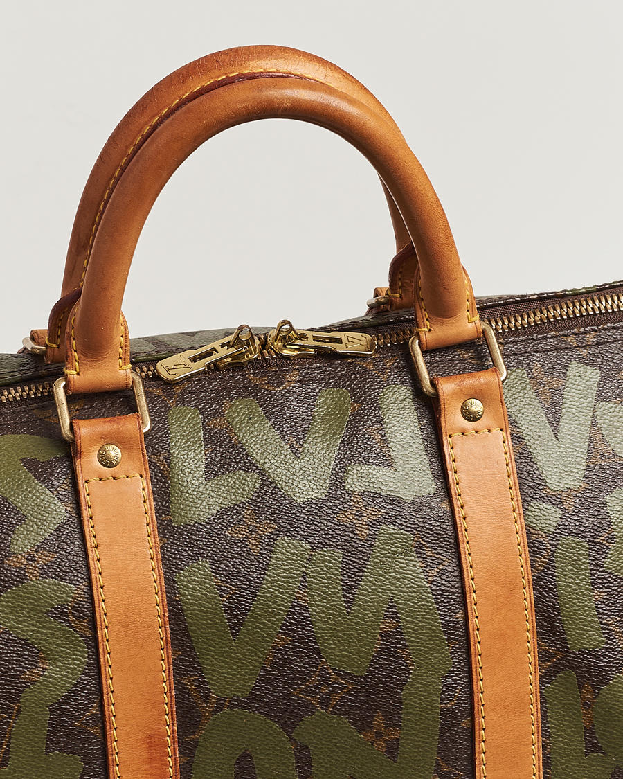 Herre | Louis Vuitton Pre-Owned Keepall 50 Bag Graffiti | Louis Vuitton Pre-Owned | Keepall 50 Bag Graffiti