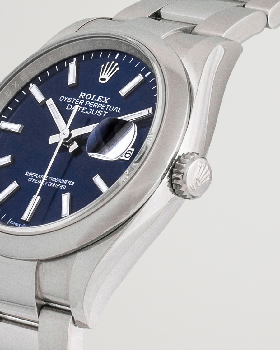 Herre | Rolex Pre-Owned Datejust Blue 126200 Silver | Rolex Pre-Owned | Datejust Blue 126200 Silver