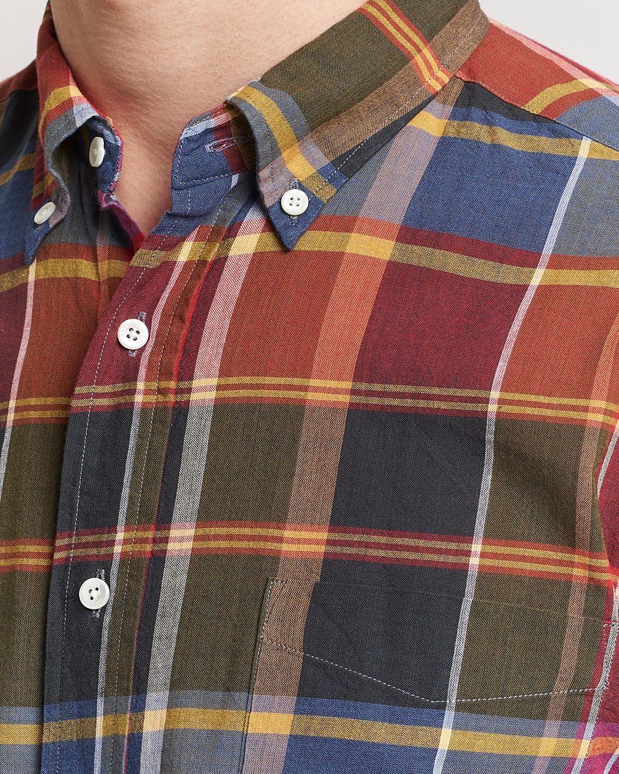 Herre | Skjorter | BEAMS PLUS | Button Down Madras Shirt Red Check
