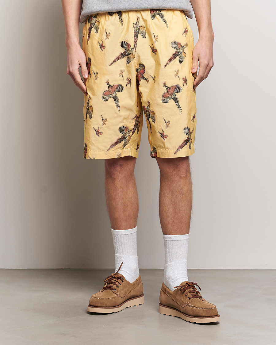 Herre | Japanese Department | BEAMS PLUS | Duck Jacquard Easy Shorts Yellow