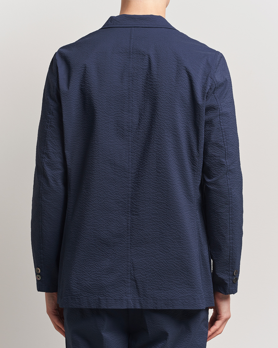 Herre | Dressjakker | BEAMS PLUS | Seersucker Blazer Navy