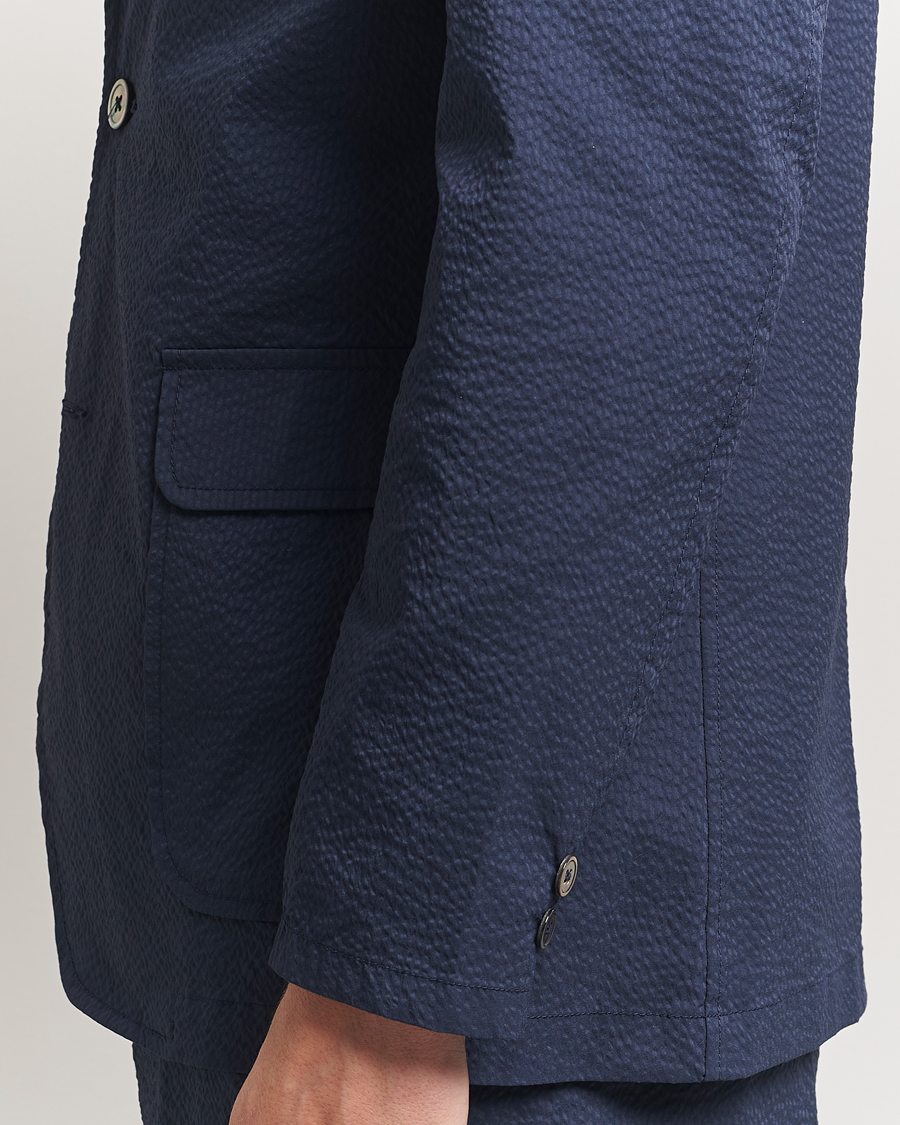 Herre | Dressjakker | BEAMS PLUS | Seersucker Blazer Navy