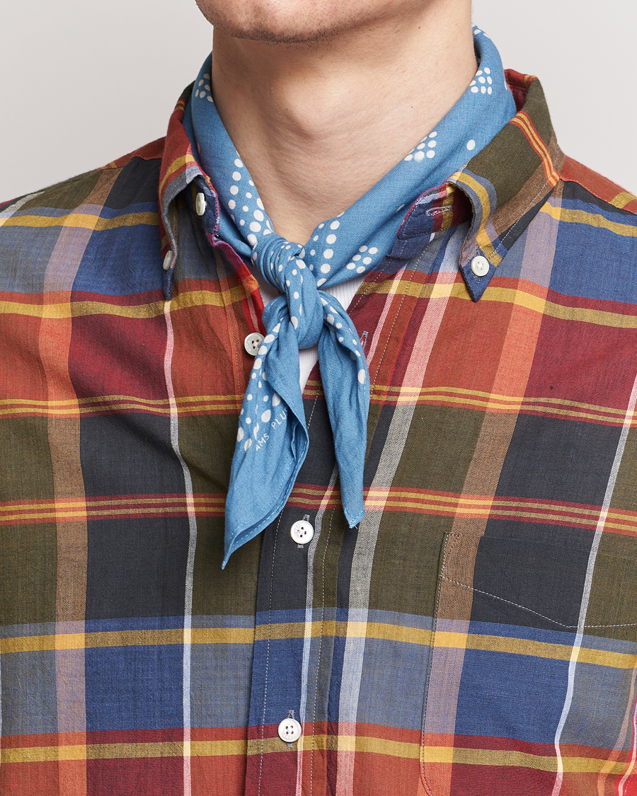 Herre | Preppy Authentic | BEAMS PLUS | 2-Pack Bandanas Sax Blue