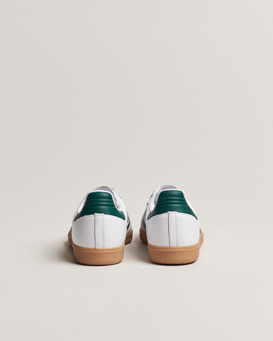 Herre | adidas Originals Samba OG Sneaker White/Green | adidas Originals | Samba OG Sneaker White/Green
