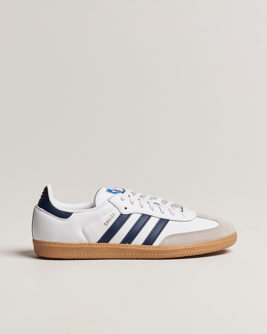 Herre | adidas Originals Samba OG Sneaker White/Navy | adidas Originals | Samba OG Sneaker White/Navy