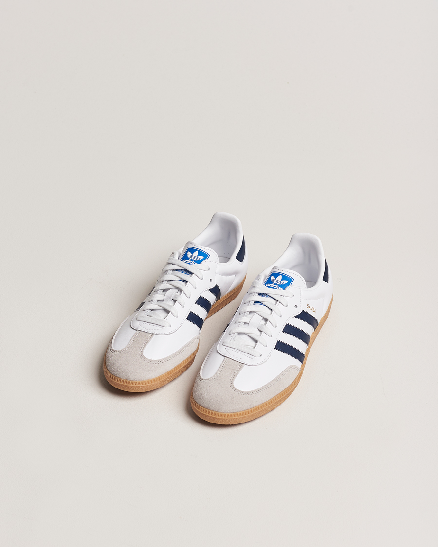 Herre | adidas Originals Samba OG Sneaker White/Navy | adidas Originals | Samba OG Sneaker White/Navy