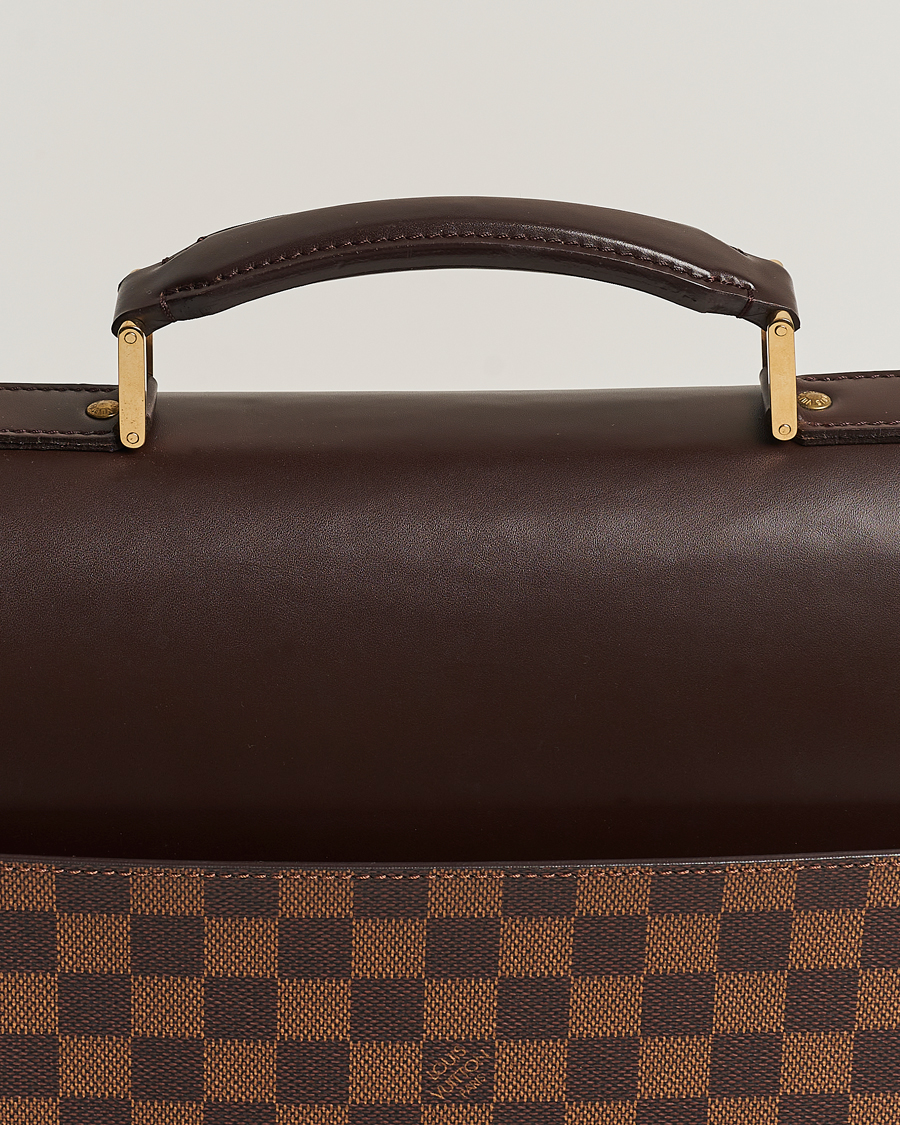 Herre | Louis Vuitton Pre-Owned Altona Briefcase Damier Ebene | Louis Vuitton Pre-Owned | Altona Briefcase Damier Ebene