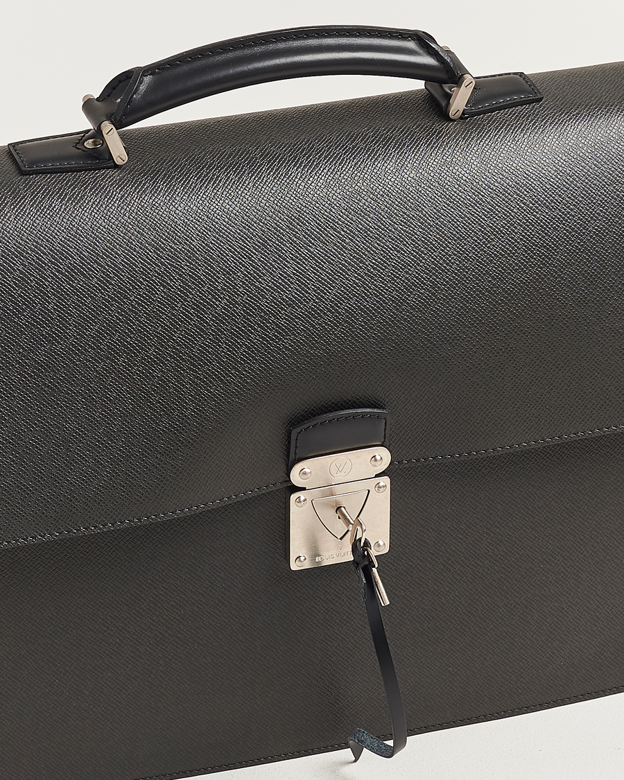 Herre | Louis Vuitton Pre-Owned Robusto Breifcase Black | Louis Vuitton Pre-Owned | Robusto Breifcase Black