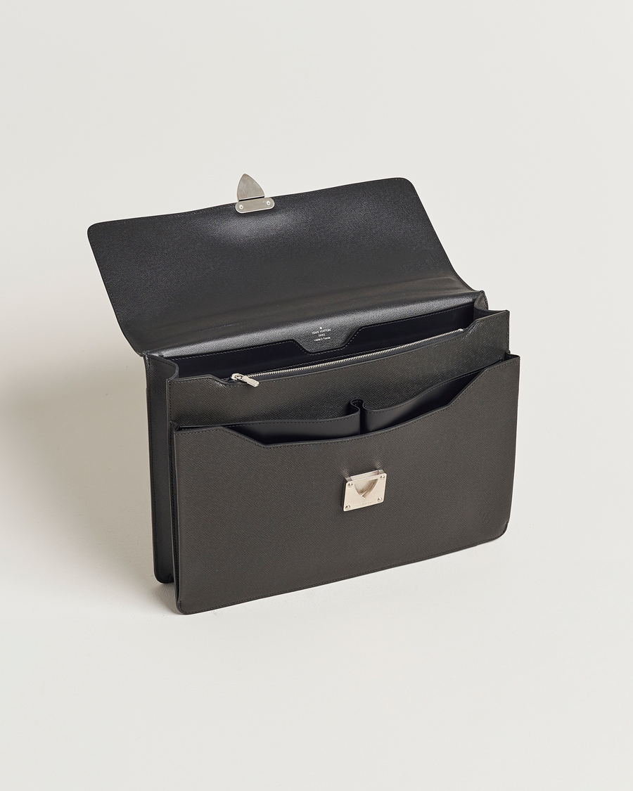 Herre | Louis Vuitton Pre-Owned Robusto Breifcase Black | Louis Vuitton Pre-Owned | Robusto Breifcase Black