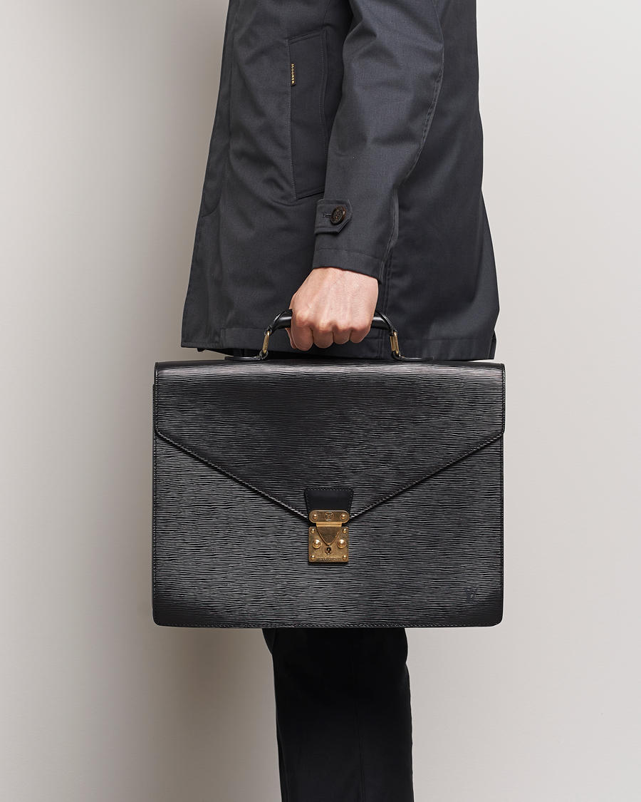 Herre | Louis Vuitton Pre-Owned Serviette Conseiller EPI Leather Briefcase | Louis Vuitton Pre-Owned | Serviette Conseiller EPI Leather Briefcase