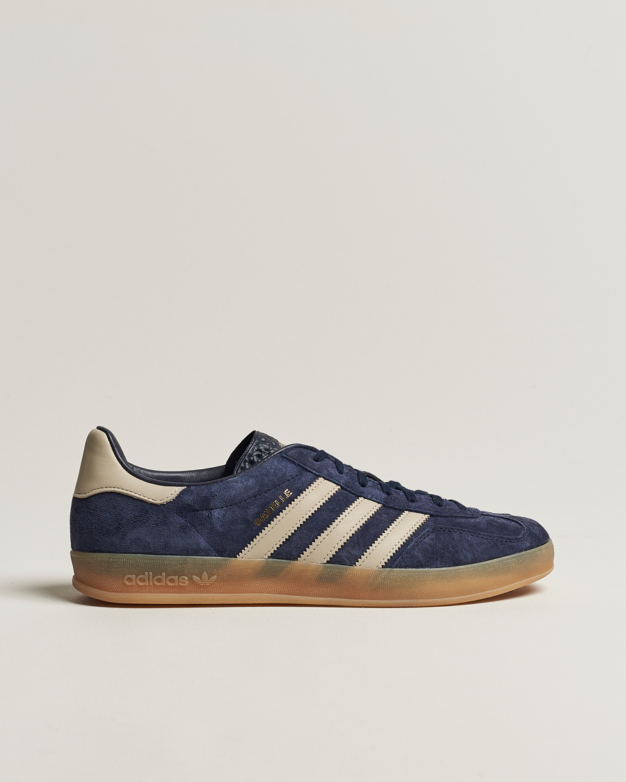 Herre | adidas Originals Gazelle Indoor Sneaker Blue/Beige | adidas Originals | Gazelle Indoor Sneaker Blue/Beige
