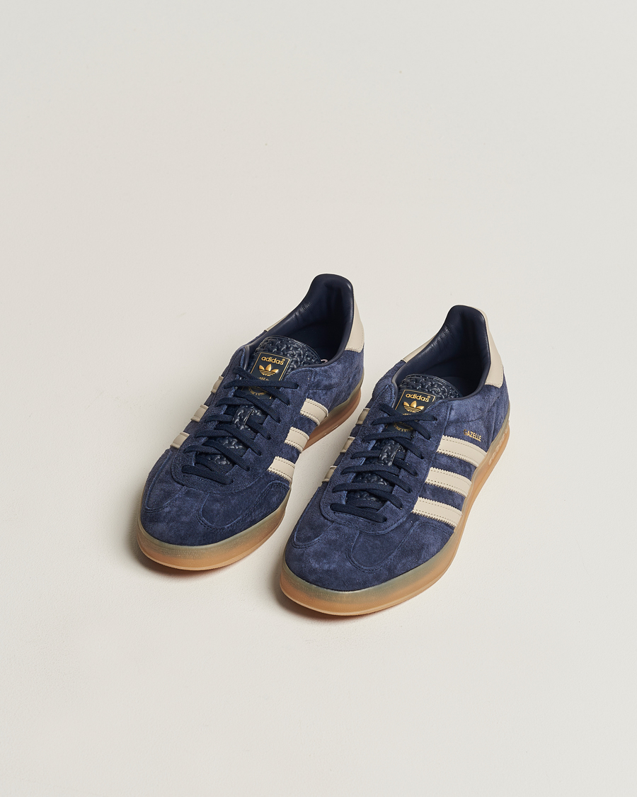 Herre | adidas Originals Gazelle Indoor Sneaker Blue/Beige | adidas Originals | Gazelle Indoor Sneaker Blue/Beige