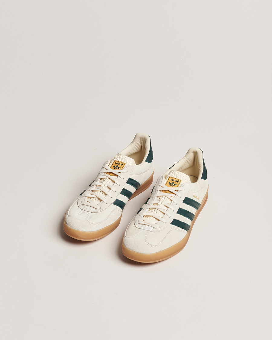 Herre | Sko i mokka | adidas Originals | Gazelle Indoor Sneaker White/Green