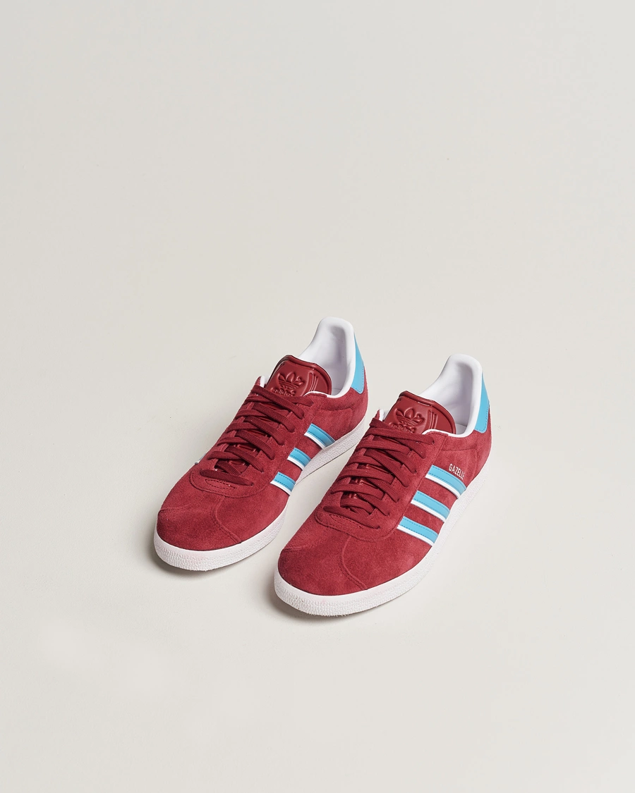 Herre | Sko i mokka | adidas Originals | Gazelle Sneaker Burgundy/Blue
