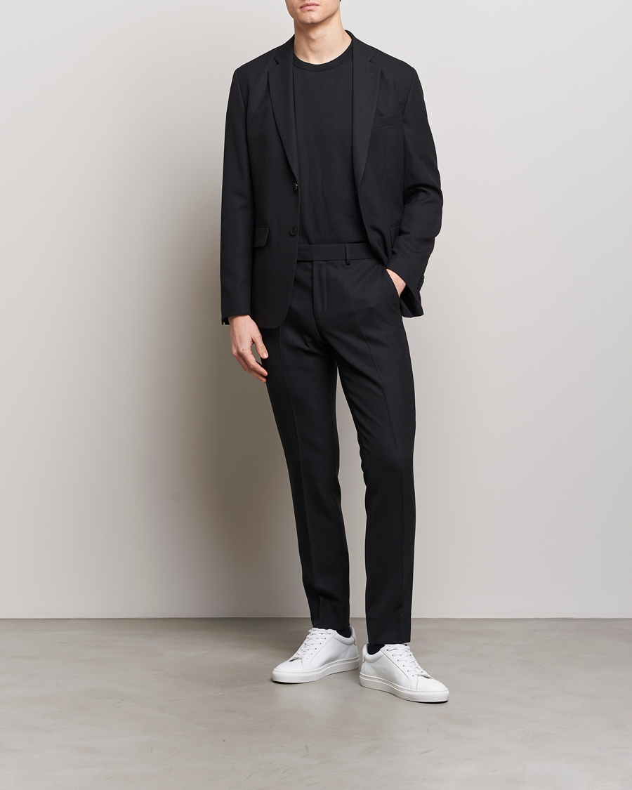 Herre | Dressjakker | J.Lindeberg | Hopper Active Hopsack Blazer Black