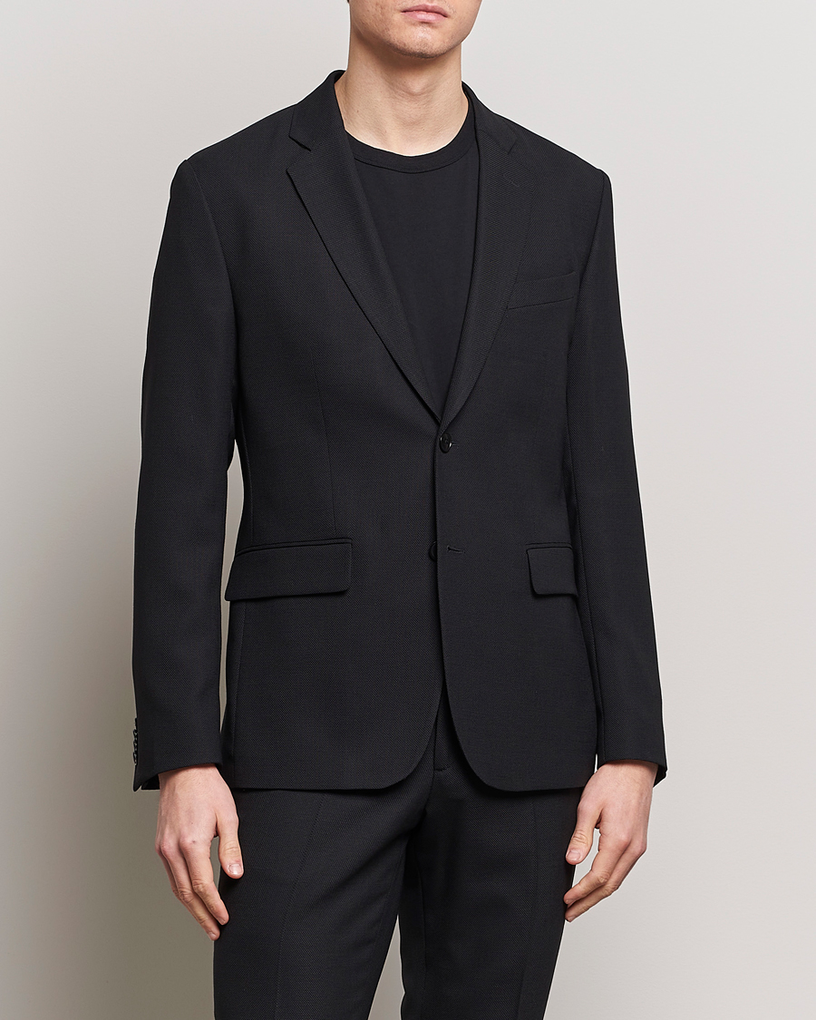 Herre | Avdelinger | J.Lindeberg | Hopper Active Hopsack Blazer Black