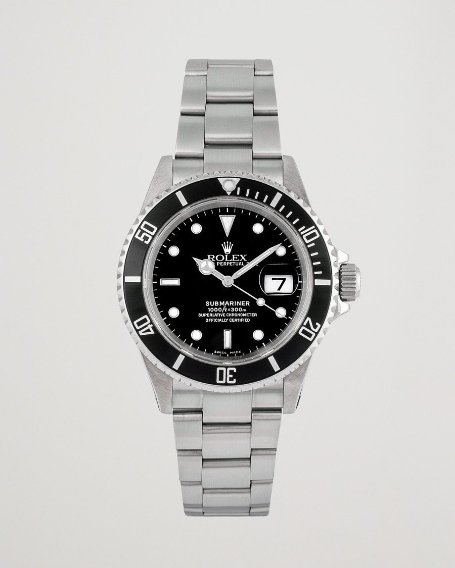 Herre | Rolex Pre-Owned Submariner 16610 Oyster Perpetual Silver | Rolex Pre-Owned | Submariner 16610 Oyster Perpetual Silver