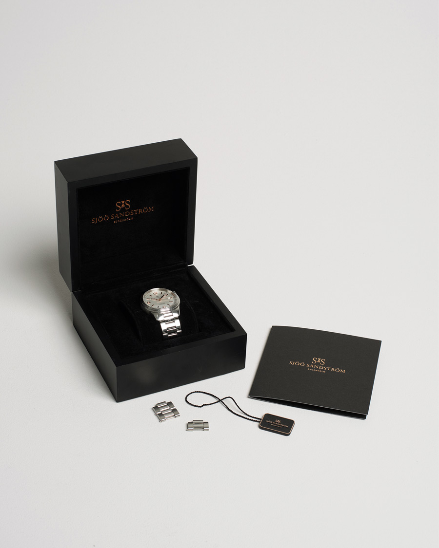 Herre | Sjöö Sandström Pre-Owned Royal Steel Classic 41mm Silver | Sjöö Sandström Pre-Owned | Royal Steel Classic 41mm Silver