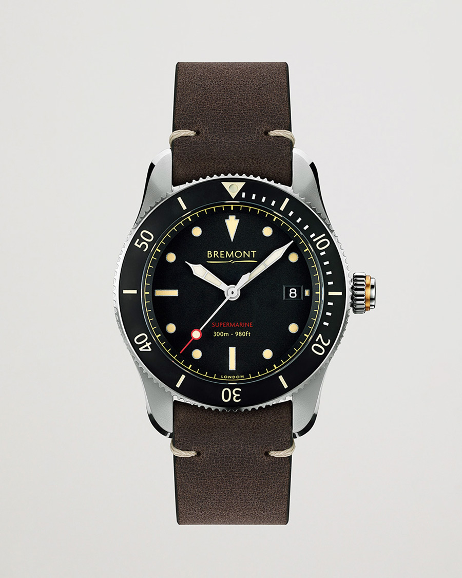 Herre | Bremont Pre-Owned S301 Supermarine 40mm Black Dial Silver | Bremont Pre-Owned | S301 Supermarine 40mm Black Dial Silver