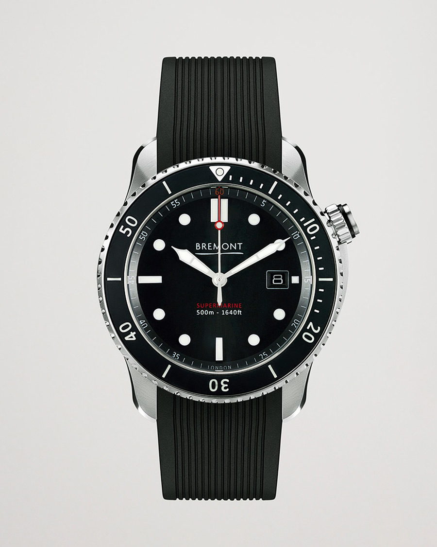Herre | Bremont Pre-Owned S500 Supermarine 43mm Black Dial Silver | Bremont Pre-Owned | S500 Supermarine 43mm Black Dial Silver