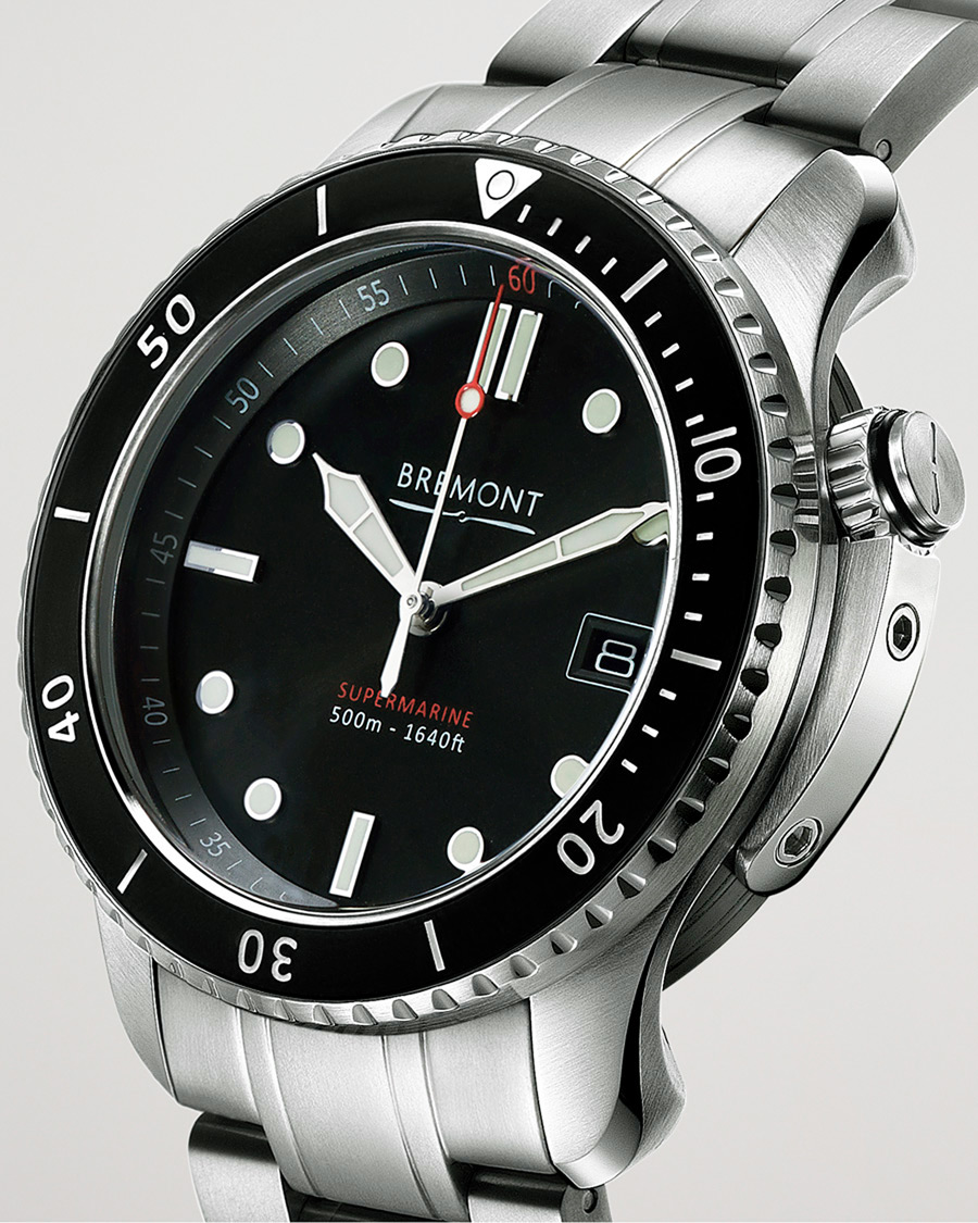 Herre | Bremont Pre-Owned S500 Supermarine 43mm Steel Bracelet Silver | Bremont Pre-Owned | S500 Supermarine 43mm Steel Bracelet Silver