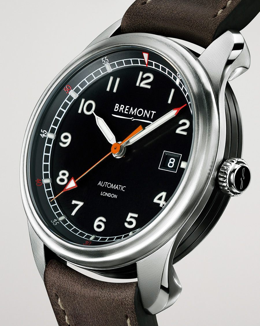 Herre | Bremont Pre-Owned Airco Mach 1 40mm Black Dial Silver | Bremont Pre-Owned | Airco Mach 1 40mm Black Dial Silver