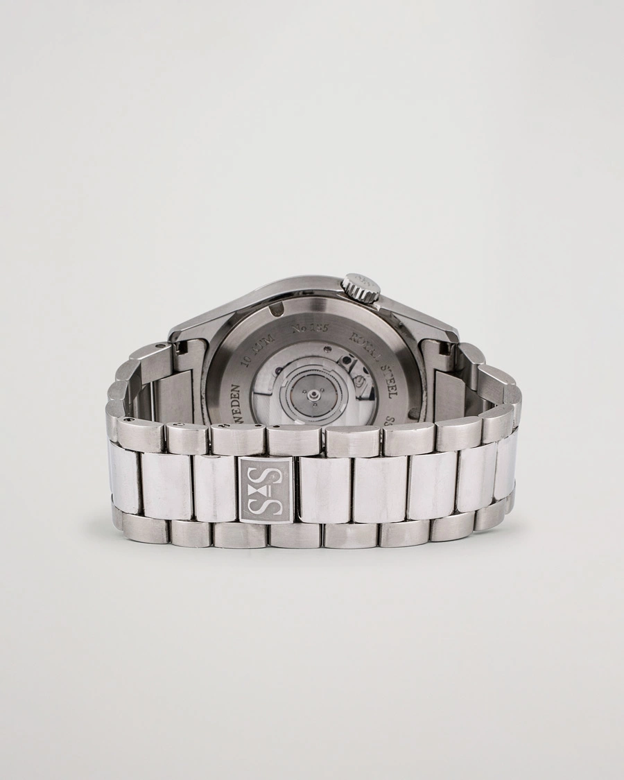 Brugt: | Pre-Owned & Vintage Watches | Sjöö Sandström Pre-Owned | Royal Steel Classic 36mm 1636-1 Silver