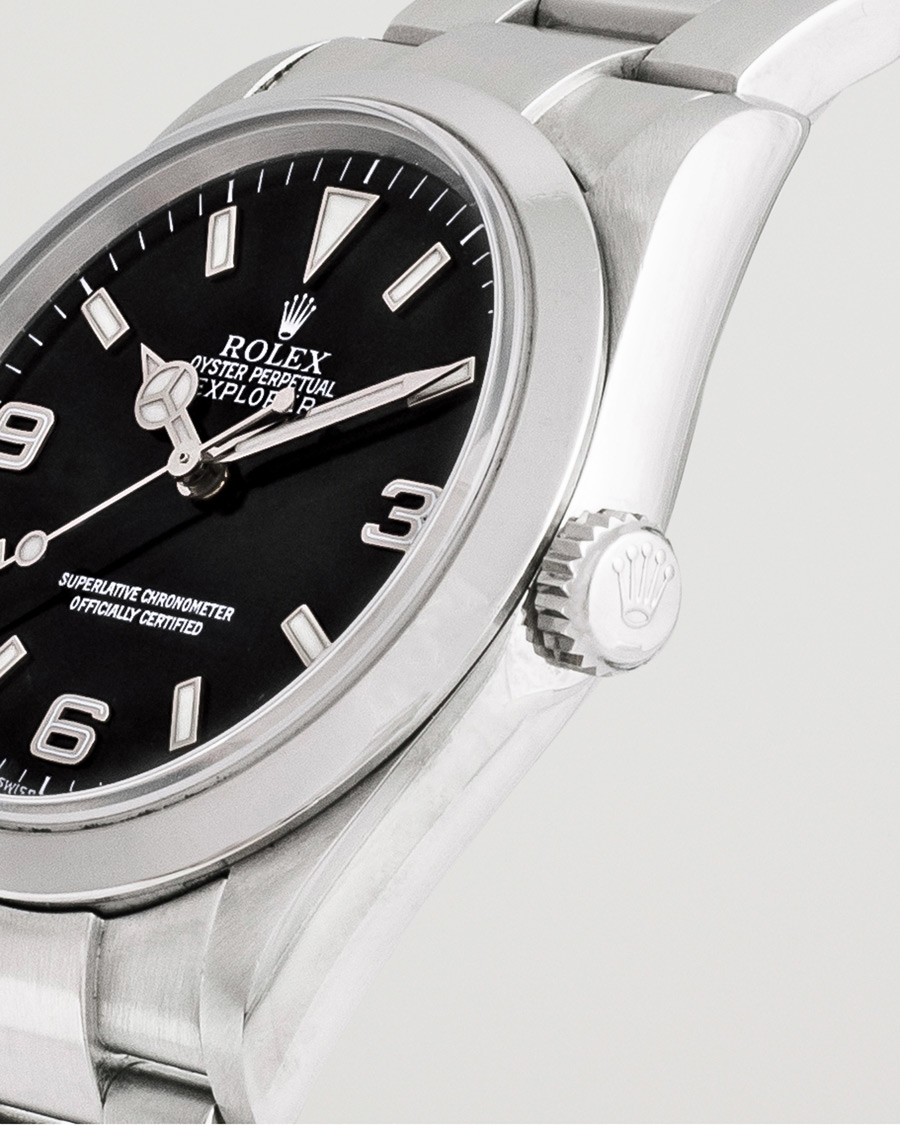 Herre | Rolex Pre-Owned Explorer 114270 Oyster Perpetual Silver | Rolex Pre-Owned | Explorer 114270 Oyster Perpetual Silver