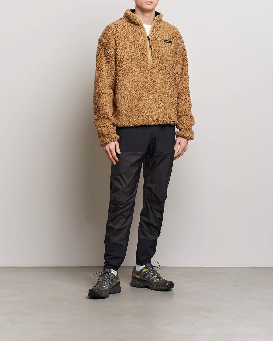 Herre | Gensere | District Vision | Half Zip Pile Fleece Sand