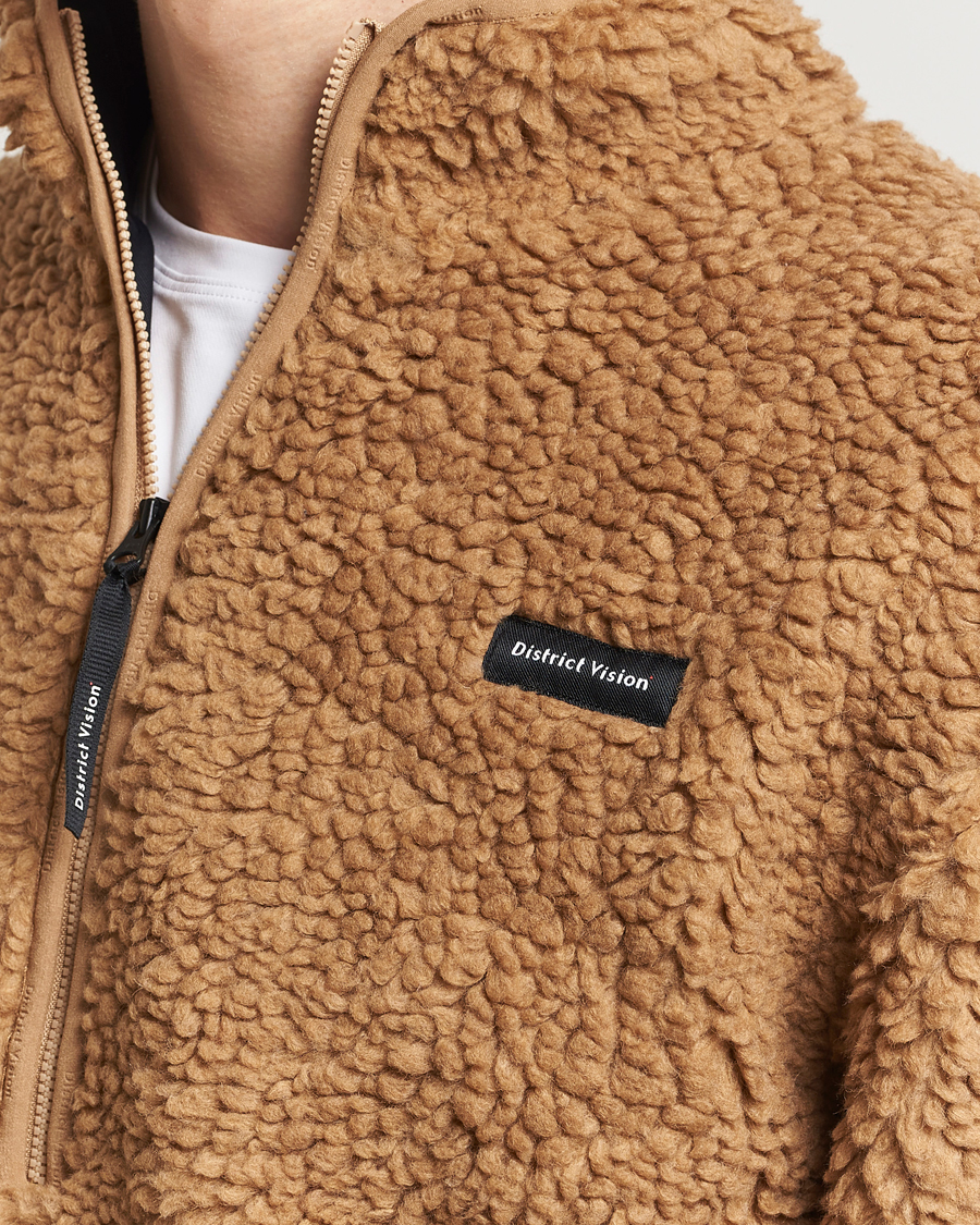 Herre | Gensere | District Vision | Half Zip Pile Fleece Sand