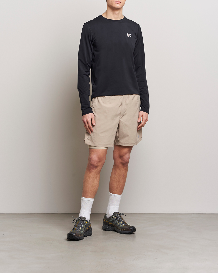 Herre | T-Shirts | District Vision | Lightweight Long Sleeve T-Shirt Black
