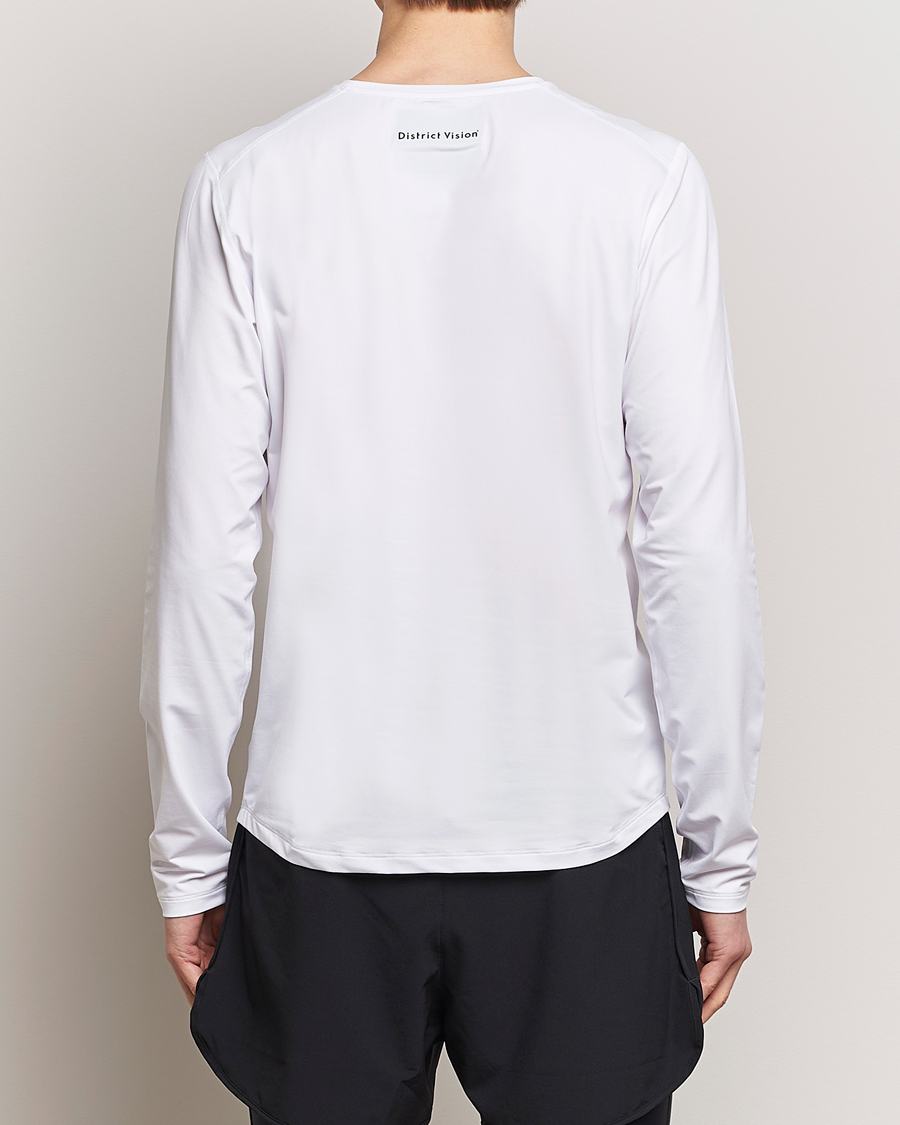 Herre | T-Shirts | District Vision | Lightweight Long Sleeve T-Shirt White