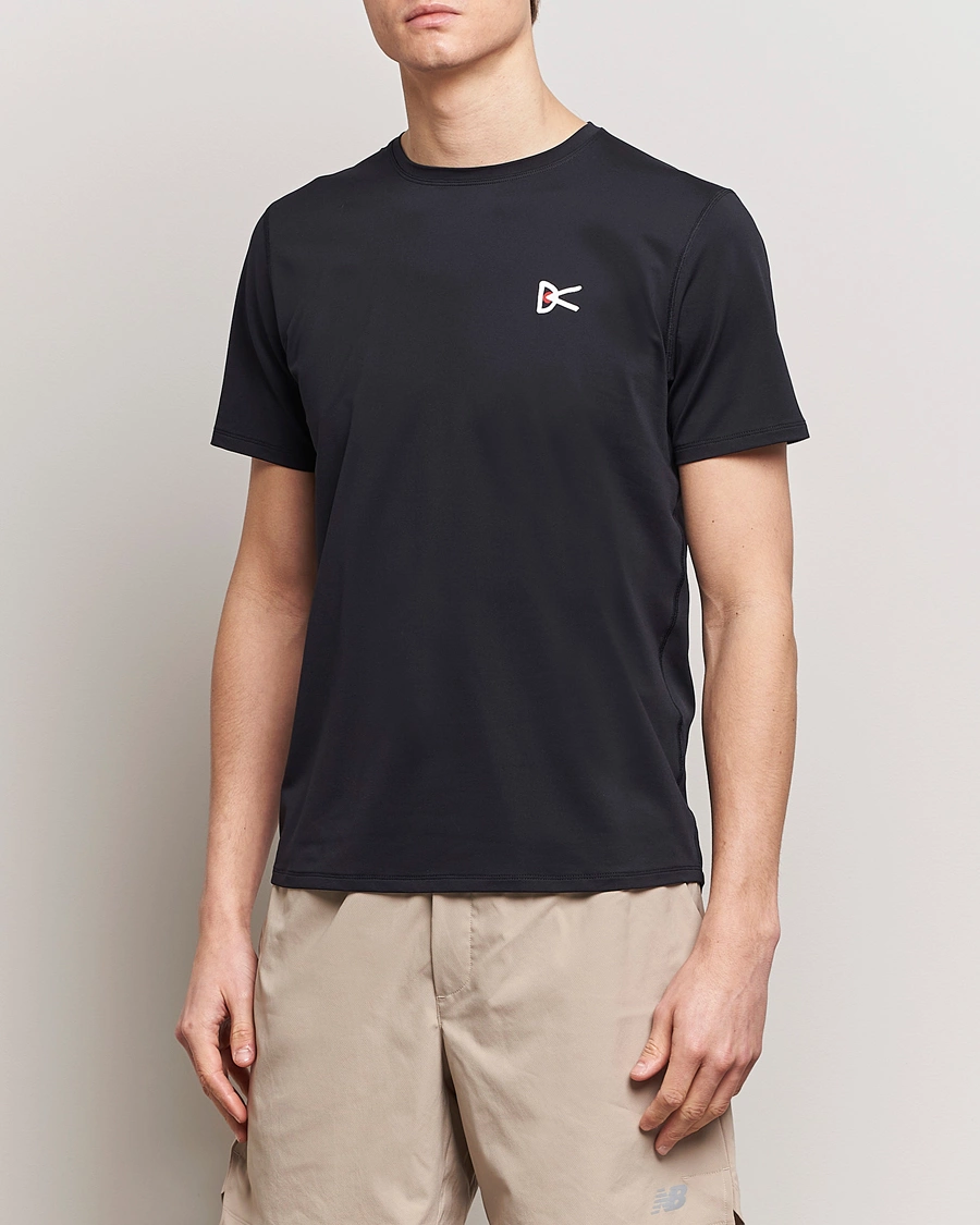 Herre | Svarte t-skjorter | District Vision | Lightweight Short Sleeve T-Shirts Black