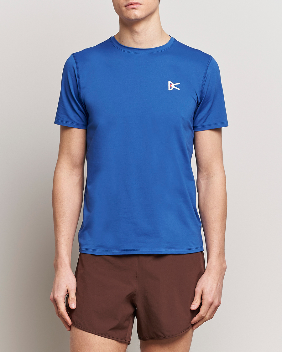 Herre | Klær | District Vision | Lightweight Short Sleeve T-Shirts Ocean Blue