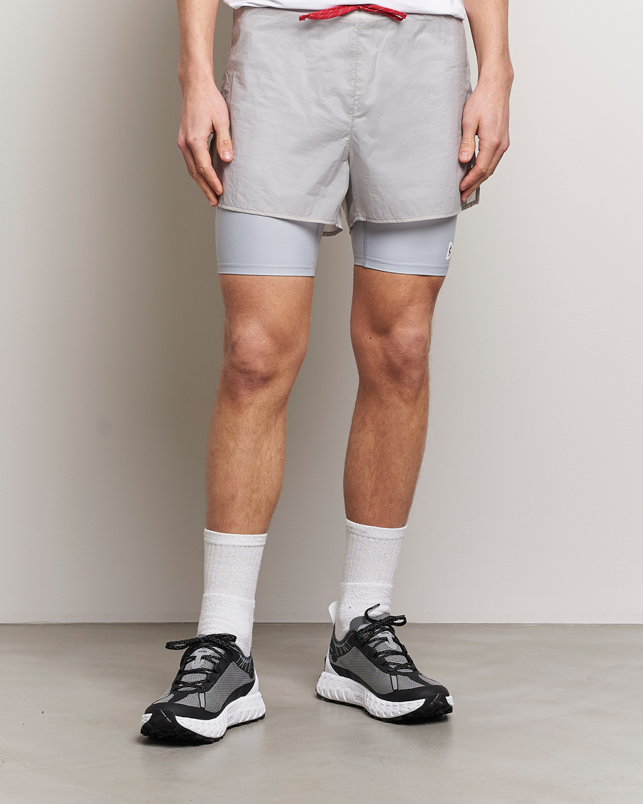 Herre | Klær | District Vision | Ripstop Layered Trail Shorts Moonbeam