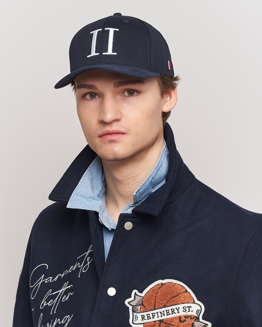 Herr | LES DEUX | LES DEUX | Baseball Cap Suede II Dark Navy