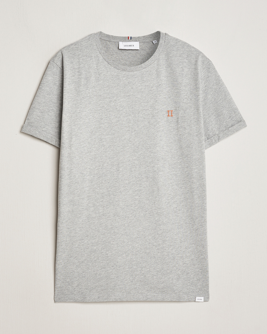 Herre | T-Shirts | LES DEUX | Nørregaard Cotton T-Shirt Grey Melange