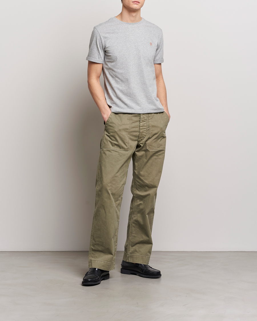 Herre | T-Shirts | LES DEUX | Nørregaard Cotton T-Shirt Grey Melange
