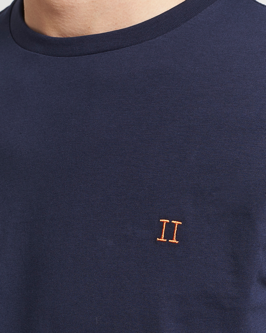 Herre | T-Shirts | LES DEUX | Nørregaard Cotton T-Shirt Navy