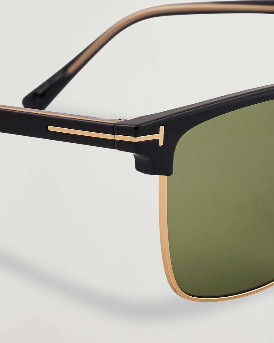 Herre | Solbriller | Tom Ford | Hudson FT0997-H Metal Sunglasses Black/Green