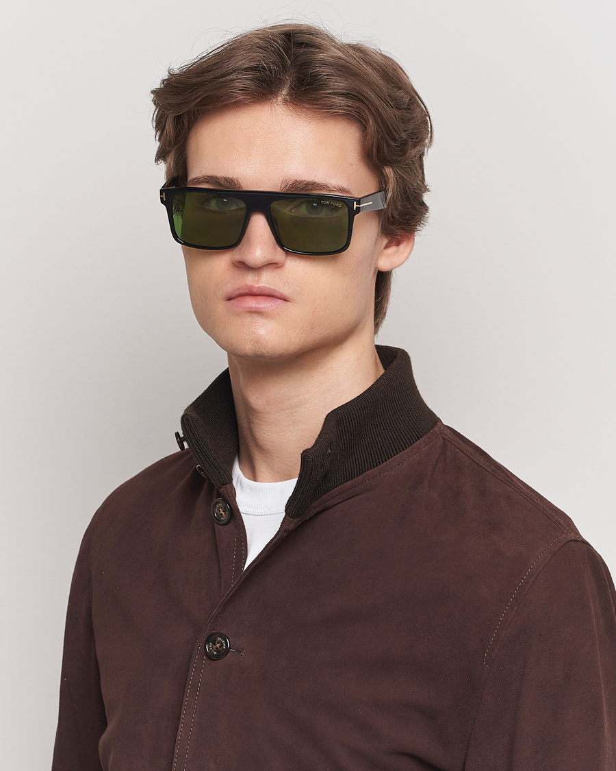 Herre | Solbriller | Tom Ford | Phillipe FT0999 Sunglasses Black/Green