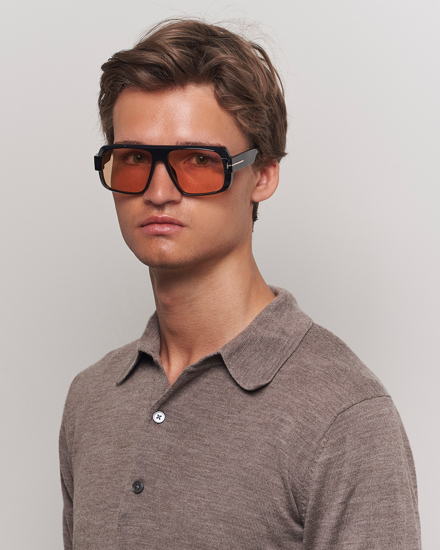 Herre | Nytt i butikken | Tom Ford | Turner FT1101 Sunglasses Black/Brown