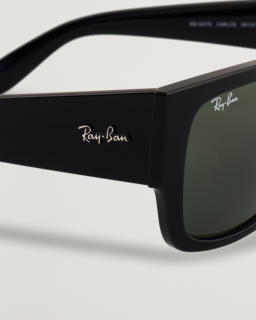 Herre | Solbriller | Ray-Ban | Carlos Sunglasses Black/Crystal Green
