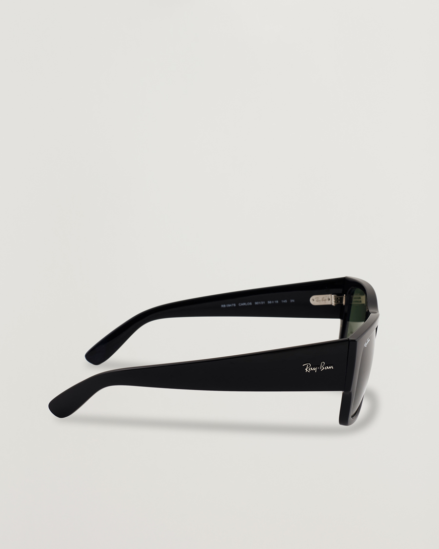 Herre | Solbriller | Ray-Ban | Carlos Sunglasses Black/Crystal Green