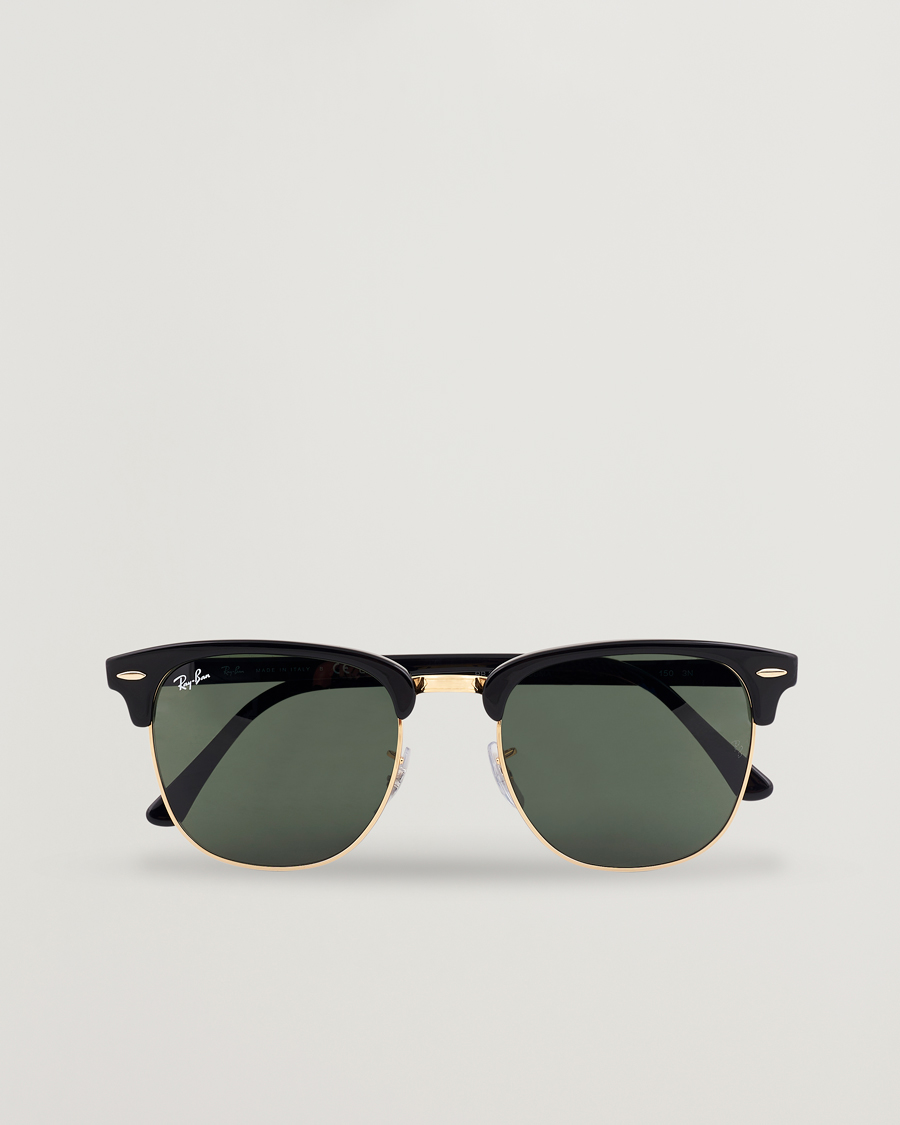 Herre | Solbriller | Ray-Ban | Clubmaster Sunglasses Ebony/Crystal Green