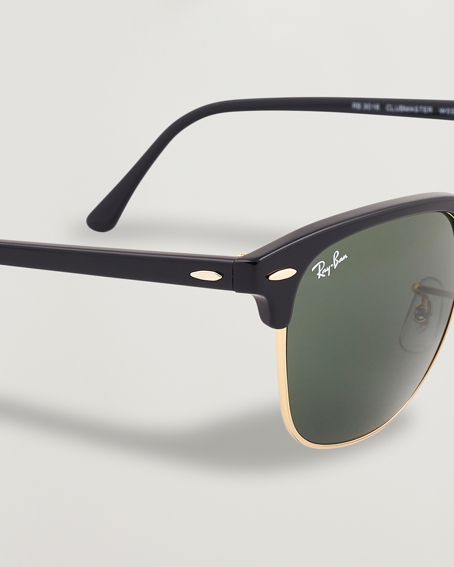 Herre | Solbriller | Ray-Ban | Clubmaster Sunglasses Ebony/Crystal Green
